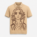 Ivory Graphic Knit Polo - Image 6