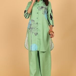 Green Floral Co-Ord Set (Women)