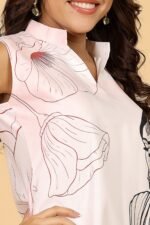 women Art Printed Shirt – White (Women) - Image 6