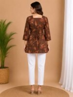 Rust Paisley Tie-Back Top - Image 2